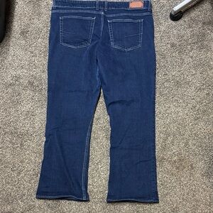 BKE Denim Dark Blue Dakota Jeans 36 Been Hemmed Inseam 28 1/2” Short Women’s